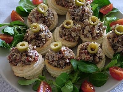 Koszyczki z brązową soczewicą