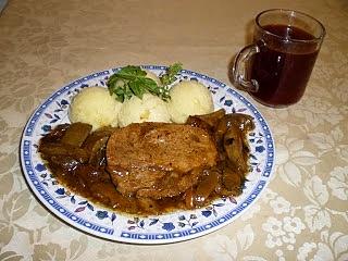 Schab na grzybowo