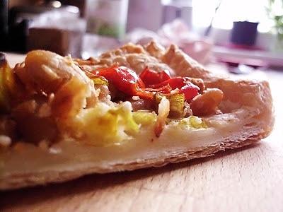 Placek francuski z chińskim sezamem i sosem sojowym