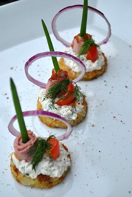 Mini placki ziemniaczane karnawałowa przystawka