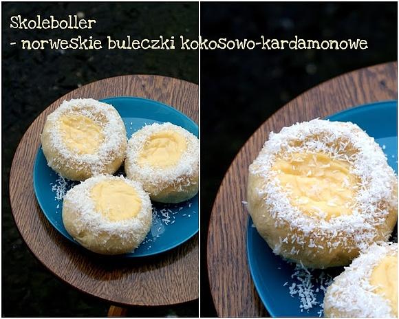 Skoleboller norweskie bułeczki kokosowo-kardamonowe