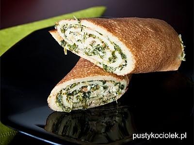 Naleśniki ze szpinakiem i serem feta
