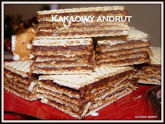 Kakaowy andrut domowy przepis na pyszne wafle