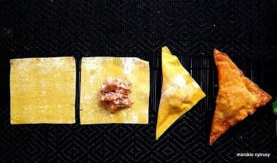 Smażone won ton z azjatyckimi przyprawami