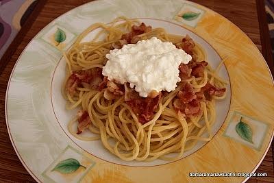 Spaghetti z boczkiem