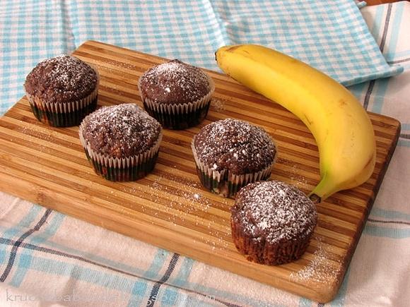 Muffinki czekoladowo-bananowe Nigelli