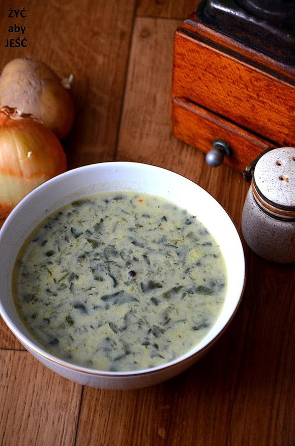 Zupa szpinakowo-ziemniaczana