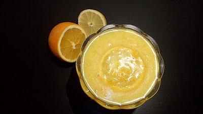 Pomarańczowy i cytrynowy curd z dodatkiem pomarańczy