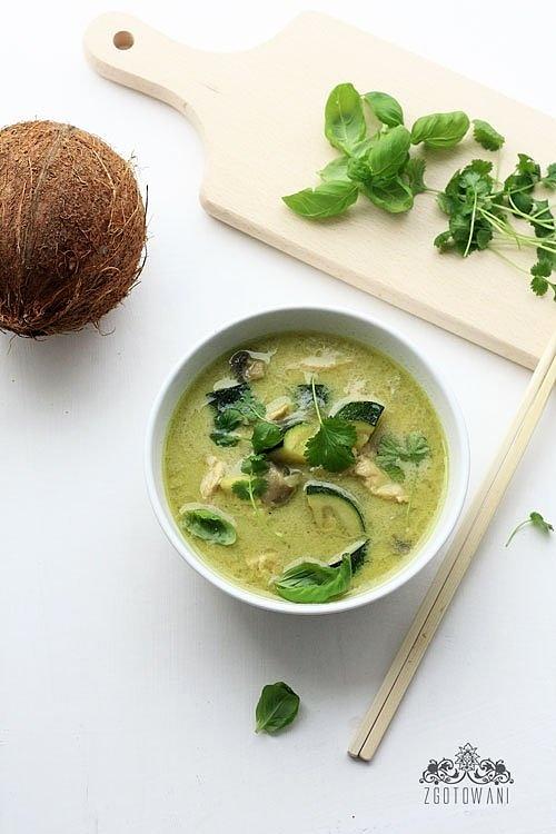 Zielone tajskie curry z kurczakiem