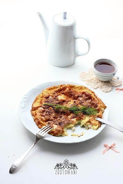Omlet z krewetkami
