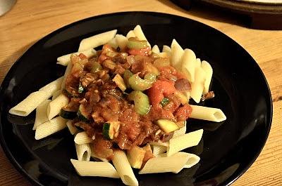Penne z warzywami