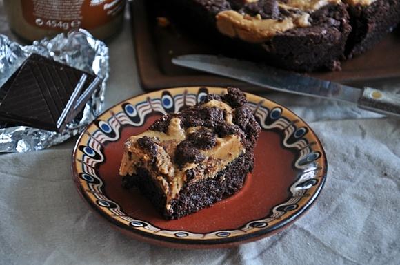 Brownies z masłem orzechowym