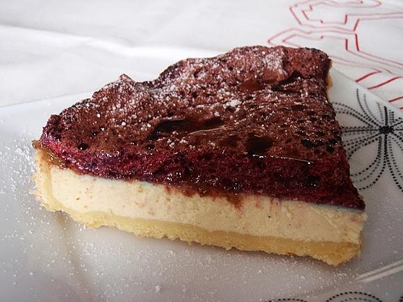 Tarta serowa z bezową pianką