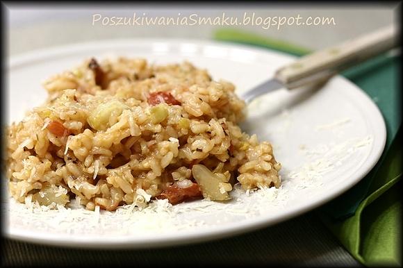 Risotto pomidorowe z selerem naciowym