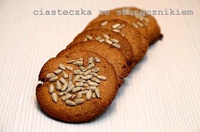Ciastka pełnoziarniste ze słonecznikiem
