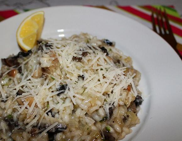 Risotto z leśnymi grzybami