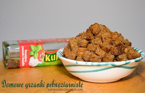 Domowe grzanki pełnoziarniste