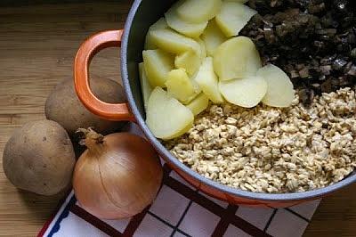 Pieczarkowe kotleciki z płatków owsianych