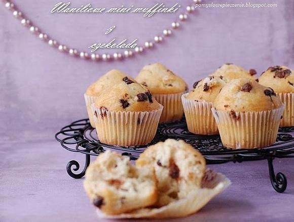 Waniliowo czekoladowe mini muffiny