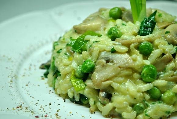 Zielone risotto z Gorgonzolą