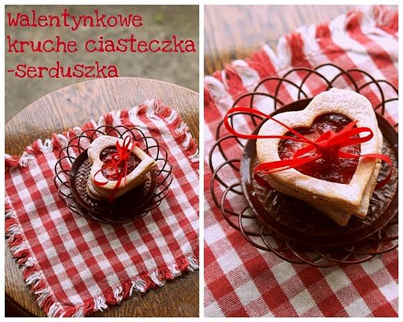 Walentynkowe ciasteczka kruche serduszka
