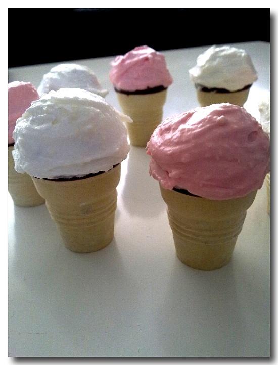 Mini Eiscreme Cupcakes