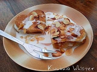 Zakochane naleśniki z serem, pomarańczą i wanilią