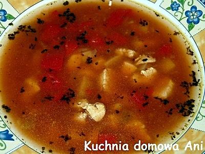 Zupa z fasolą i kurczakiem