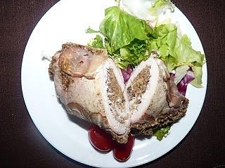Roladki z kurczaka z farszem orzechowym