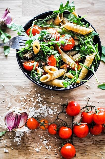 Penne z pomidorkami - szybki i prosty przepis