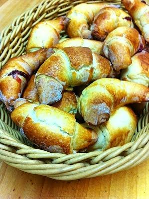Rogaliki drożdżowe na słodko