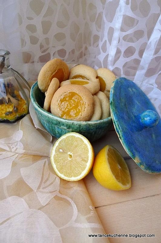 Lemon dimples - kruche ciasteczka z lemon curdem