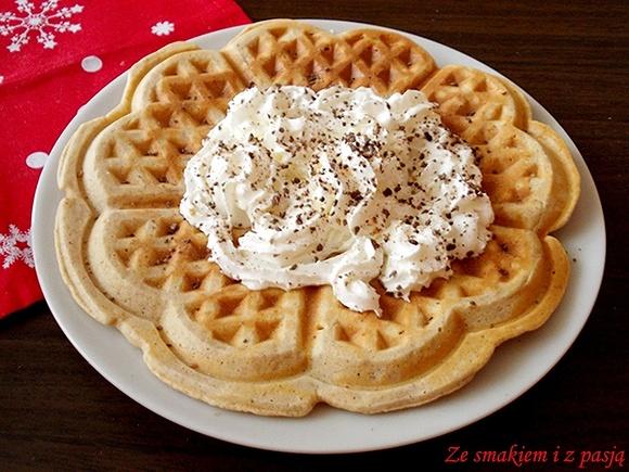 Gofry z mąką pełnoziarnistą