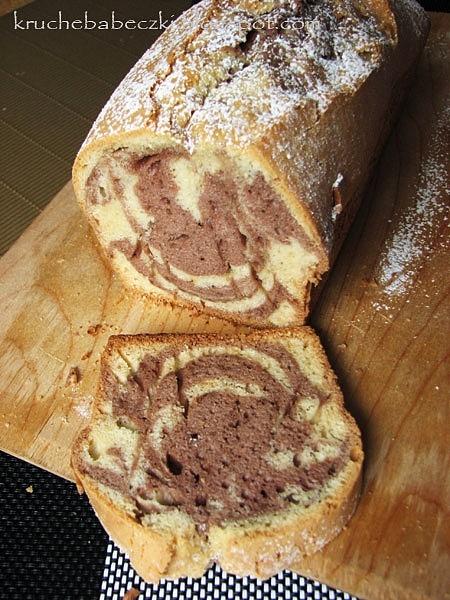 Babka zebra na święta – próbne pieczenie w keksówce