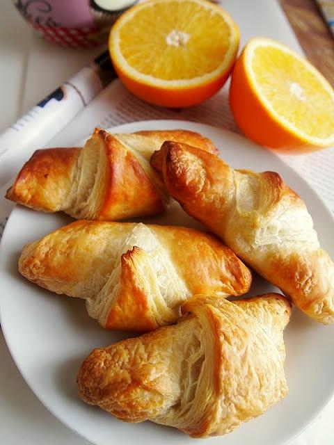 Croissanty z czekoladą
