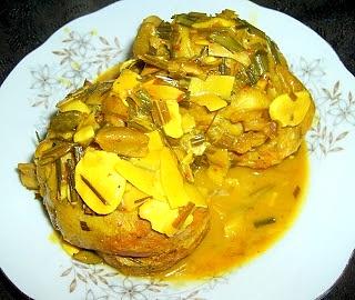 Golonki indycze w sosie curry