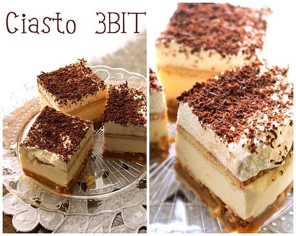 Ciasto jak batonik 3bit bez pieczenia