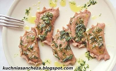 Pierogi ze szpinakiem i twarogiem
