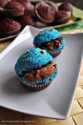 Ciasteczkowy potwór na muffinkach