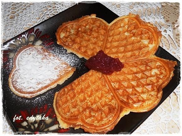 Gofry na zakwasie pszenno-żytnim