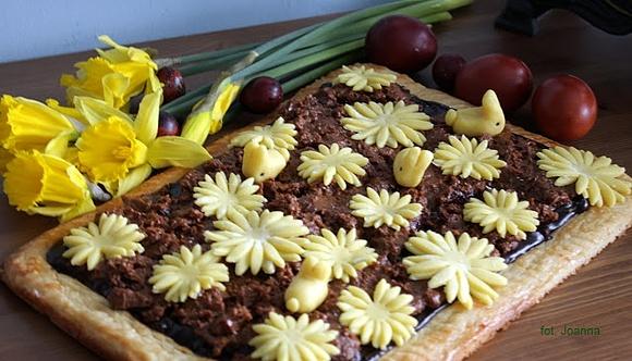 Mazurek czekoladowo kajmakowy