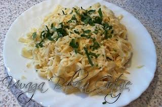 Makaron Tagliatelle z kozim serem