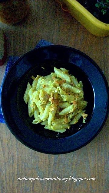 Penne z porem i bryndzą