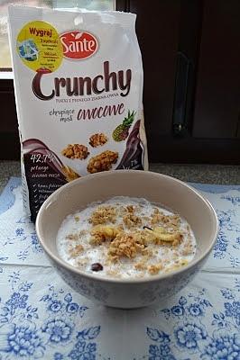Crunchy owocowe sante - chrupiąca mieszanka na śniadanie