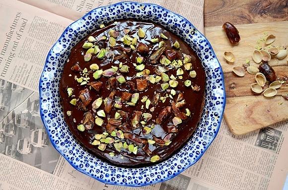 Ciasto bananowe z czekoladowo-kawowym kremem i mascarpone