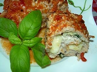 Roladki schabowe a'la Caprese