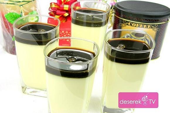 Waniliowo-Kawowa panna cotta