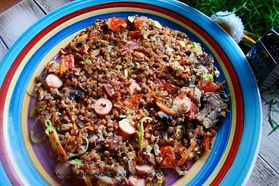 Omlet z kaszy gryczanej i warzyw