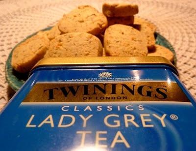Maślane ciasteczka z Lady Grey i skórką z pomarańczy