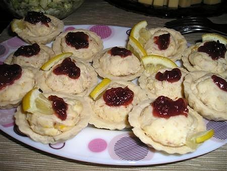 Wielkanocne babeczki z pstrągiem i mascarpone